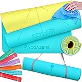 YOGAZEN 183 x 80 x 0.8 cm Yogamatte | +30% breite & dicke Yogamatten für Männer/ Frauen...