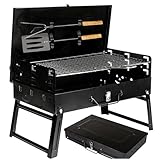 Five-Star Grill & Chill, Camping Grill, Mini Grill, Einweggrill - Holzkohlegrill,...