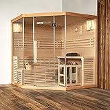 Home Deluxe - Traditionelle Sauna - Skyline XL Big - 200 x 200 x 210 cm - für 2-6...