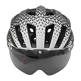 Mountainbike-Helm, Fahrradhelm für Erwachsene mit Brille, Rücklicht, 56–61 cm,...