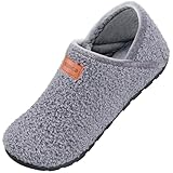 OBBYCO Damen Hausschuhe Herren Casual Pantoffeln Memory Foam Pluesch Hausschuhe...