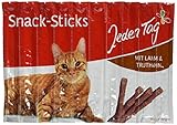 Jeden Tag Katzensticks, Lamm und Truthahn, 10 x 5 g