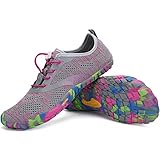 SAGUARO Barfußschuhe Damen Indoor Fitnessschuhe Weich Leicht Kletterschuhe Wander Strand...