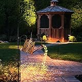 GuKKK Solar Gießkanne mit Solarlampen für Außen Garten LED Lichter, Gartendeko Modern...