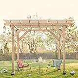 Gartenlauben und Carports G&C Henley Holzpavillion – Klassische viereckige Pergola aus...