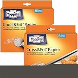 Toppits® Cross & Frit Papier Back-Spezialpapier Snackpapier 8 Bögen (2er Pack)