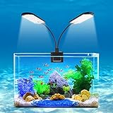 WEAVERBIRD LED Aquarium Beleuchtung X7 Gemini Clip-on Fisch Tank Licht 15W 32...