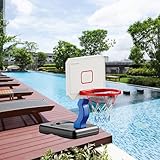 PLIKMN Pool Basketballkorb Portable Montage Pool Basketball Set, Indoor Outdoor Pool...