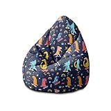 DreamRoots Sitzsack Kinder mit füllung - Bodenkissen Kinder Sitzsack - Sitzsack...