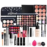 Professionelles Make-up Sets, MKNZOME 24St Schminke Set Damen mit Schminktasche...