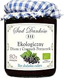 SCHWARZE JOHANNISBEERMARMELADE OHNE ZUCKER BIO 260 g - SAD DANKÓW