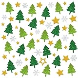 280+ Weihnachtssticker, Glitzer Weihnachtsaufkleber, Tannenbaum Sterne...