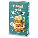 Biovegan Meine Blondies, Backmischung für helle Brownies, leckerer Kuchen mit Walnuss und...