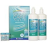 Solocare Solo Care Aqua Pflegemittel für weiche Kontaktlinsen, Systempack 2x360 ml, 1er...