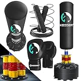 KESSER® Boxsack Set stehend Erwachsene mit Boxhandschuhe + Springseil, Kickboxsack,...