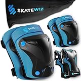 SKATEWIZ Knieschoner Kinder, Schoner Inliner Kinder - Protektoren Kinder -...