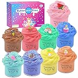 Fluffy Slime Set, 9 Pack Butter Slime für Mädchen Jungen, Poopsie Slime Surprise...