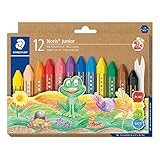 STAEDTLER Wachsmalkreide Noris junior 224, perfekt für kleine Kinderhände, extra...