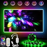 LED TV Hintergrundbeleuchtung 3.5m, RGB LED Strip for 43 bis 65 zoll TVs Smart...