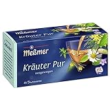 Meßmer Kräuter pur | 25 Teebeutel | Vegan | Glutenfrei | Laktosefrei