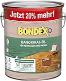Bondex Bangkirai Öl 3 L für 66 m² | Extrem wasserabweisend | Schützt vor Rissbildung...