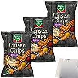 Funny Frisch Linsenchips Chips Oriental 40% weniger Fett 3er Pack (3x90g Packung) + usy...