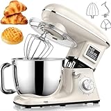 6,2 l Mixer zum Backen, 1500 W Lebensmittelmixer zum Backen mit Schüssel, 3 Arten von...