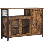 VASAGLE Sideboard, Küchenschrank, Aufbewahrungsschrank, mit 3 Türen, für Wohnzimmer,...