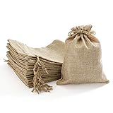 Homealexa 24 Stücke Jutesäckchen Jute Beutel 15 x 20 cm Säcke für...