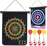 Frixen Leistungsstarkes Magnet Dartbrett, Doppelseitiges Magnet Dartboard Sicherheit...