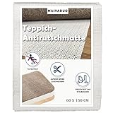 Teppich Antirutschmatte 60 x 150 cm Premium Teppichunterlage rutschfest Gleitschutz...
