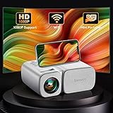 Beamer,Jimveo WiFi Mini Beamer 7500 Lumen Unterstützt:1080p Full HD Beamer...