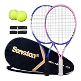 Senston Tennisschläger 23” für 2 Spieler, One-Piece-Design Tennis Schläger Set mit...