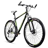 Bergsteiger Detroit 29 Zoll Mountainbike, geeignet ab 170 cm, Scheibenbremse,...