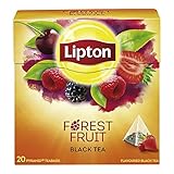 Lipton Schwarzer Tee Waldfrucht für echte Teegenießer aus nachhaltigem Anbau 20...