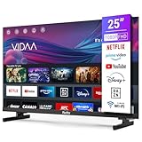 TuTu Smart TV 25 Zoll (64 cm) Full HD VIDAA Fernseher mit WLAN Triple Tuner (DVB-T/T2,...