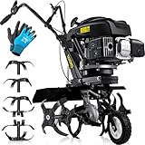 MASKO® Benzin Gartenfräse MK-909 Motorhacke 3 kW(4,1PS) 173ccm Ackerfräse mit...