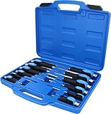 BRILLIANT TOOLS BT034012 Schraubendreher-Satz mit Schlagkappe, 12-tlg [Powered...