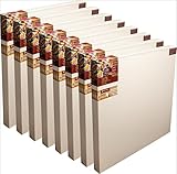 Masterpiece 3D Pro 2,5 Monterey gespannte Leinwand, 25,4 x 25,4 cm, Weiß, 8 Stück