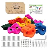 Trymaker Klettergriffe, Kinder Klettersteine für Kletterwand, 15 Stück Kletterwandgriffe...