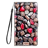 TYWZ Bunt Bemalt Full Body Hülle für iPhone 14 Pro Max,Brieftasche PU Leder...