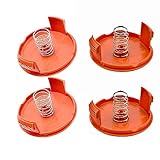 Rasentrimmer Spule Abdeckung, 4 Stück Trimmer Spool Cap, Ersatz Spulenabdeckung, Trimmer...