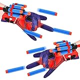 Spider-Man Launcher Handschuhe, 2-Satz Hero Launcher mit 10-runden Darts, Hero Launcher...