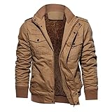 Herren Mantel Elegante Winterjacke Übergröße Fleece Coat Business Mäntel Leichte Jacke...