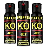 KO Pfefferspray Jet | Fog Verteidigungsspray | Abwehrspray Hundeabwehr | zur...