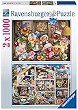 Ravensburger Puzzle 80527 - Lustige Gelinis - 2x 1000 Teile Gelini Puzzle für...