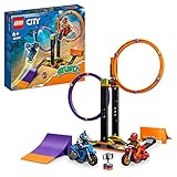 LEGO 60360 City Stuntz Kreisende Reifen-Challenge, 1 oder 2 Spieler Wettbewerbe mit...