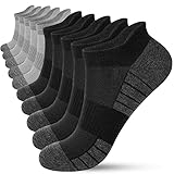 HIYATO 10 Paar Sneaker Socken Herren Damen, Atmungsaktive Sportsocken, Baumwolle...