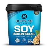 Bodylab24 Soja Protein Isolat Vanille 1000g, rein pflanzliches...