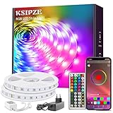 KSIPZE Led Strip 30m, Bluetooth Music Sync, Timer-Einstellung RGB LED Streifen,...